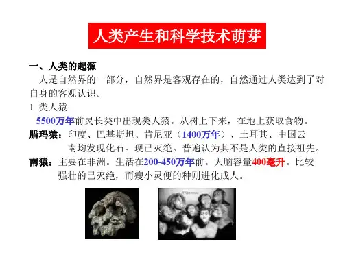 人类起源和文明