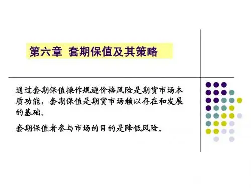 第6章 套期保值及其策略