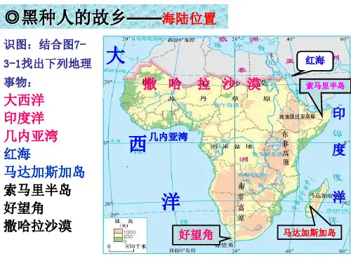 粤人地理七年级下册第10章2撒哈拉以南的非洲(2)