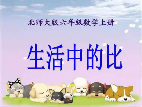 《生活中的比》