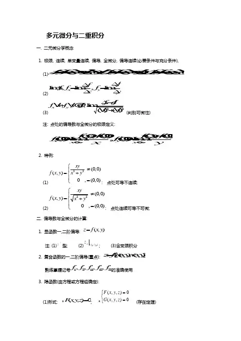 多元微分与二重积分第五讲