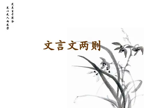 文言文两则——学弈
