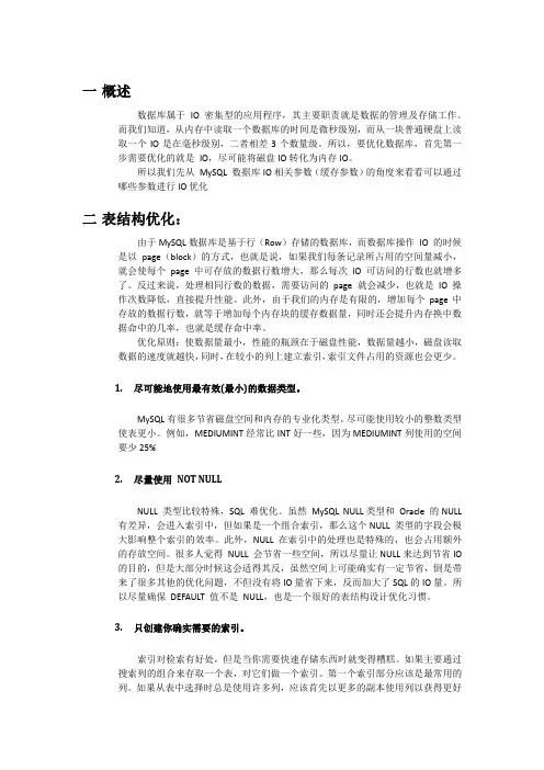 mysql性能优化培训