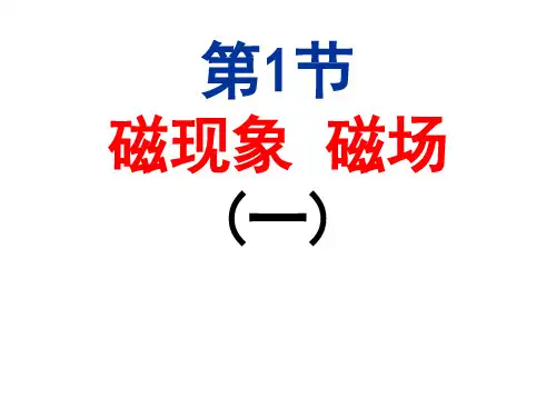 第1节 磁现象 磁场(精品)