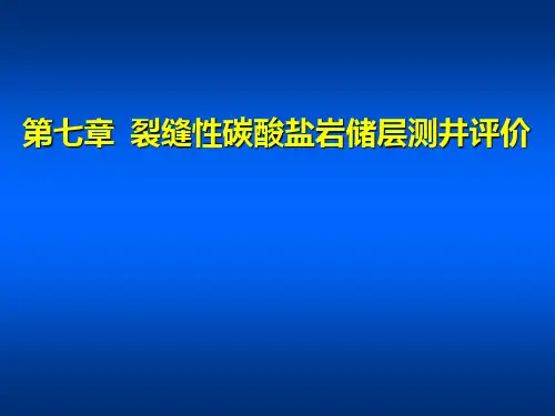 碳酸盐岩储层ppt课件