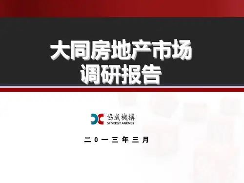 大同市房地产市场调研报告