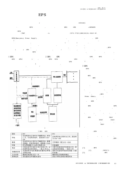 EPS应急电源的工程应用