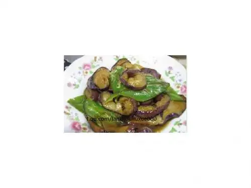 蒜香茄子炒尖椒(超级下饭菜)