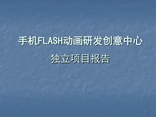 手机动画研发项目报告ppt课件