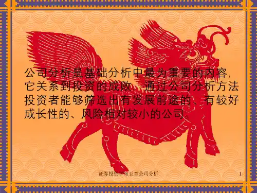 证券投资学第五章公司分析