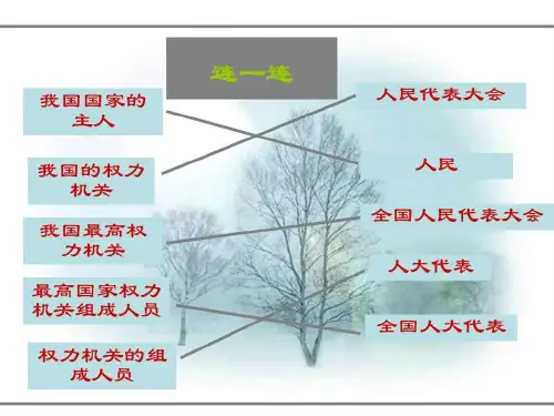 高一政治人民代表大会制度