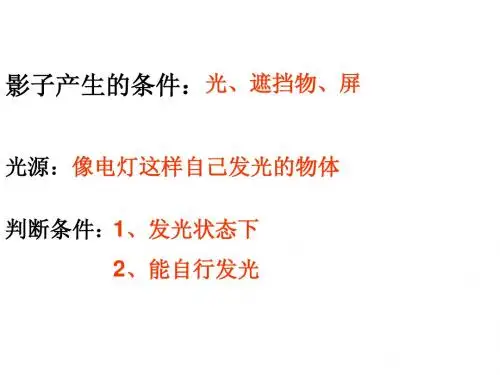 教科版小学科学五年级上册第二单元《光和影》课件