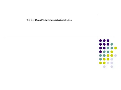 番茄花园-3TypicalWorkonAutomaticRelationExtraction
