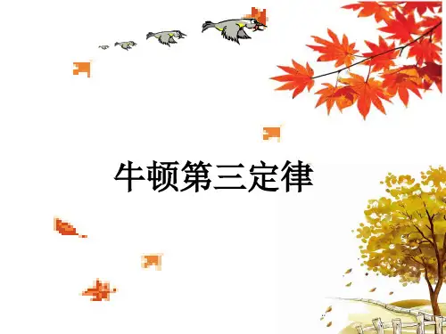 牛顿第三定律— 【新教材】人教版高中物理必修