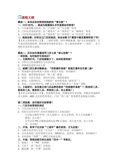 企业培训课程大纲.doc