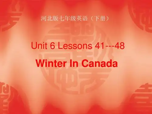 Unit6 lesson 44课件