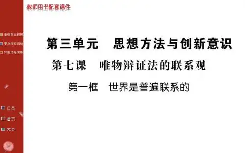 2014-2015学年高中政治必修4教学课件：3.7.1世界是普遍联系的