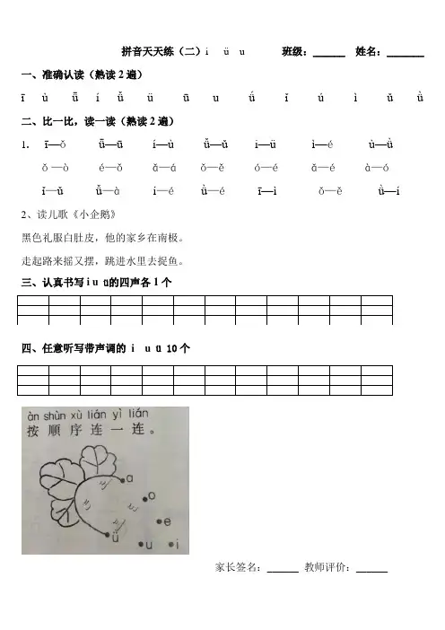 拼音天天练iuv