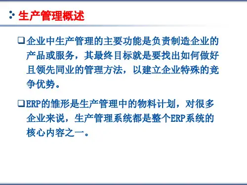 第6章ERP计划层次共78页