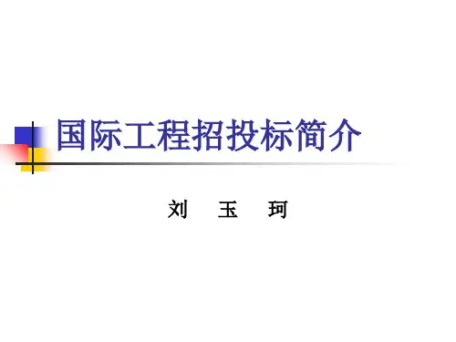 国际招标与投标-资料.ppt