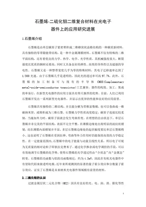 1 二硫化钼纳米结构