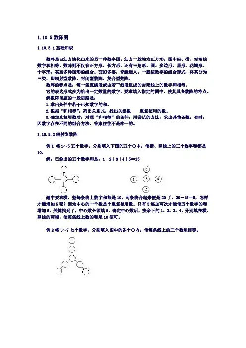 小学奥数16数阵图修正版