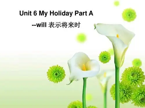Unit 6 My Holiday Part A--will表示将来时-优质公开课-陕旅5下精品