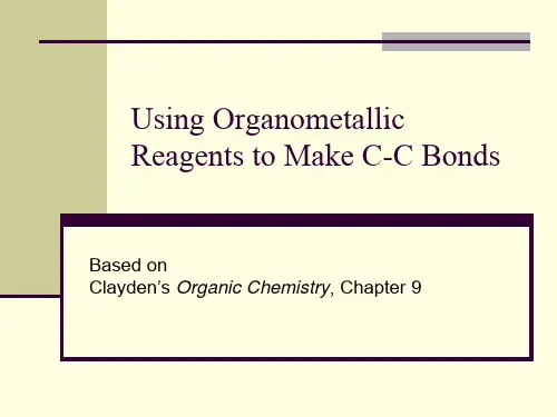 Chapter 9 Clayden Organics 大学有机化学