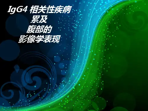 IgG4-相关性疾病类及腹部的影像学表现