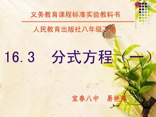 分式方程课件(公开课)