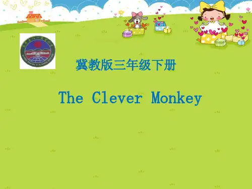 三年级英语下册课件-Lesson 12 The Clever Monkey（48）-冀教版