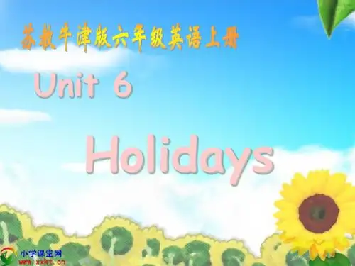 六年级英语上册《Unit 6》PPT课件之十八(苏教牛津版)