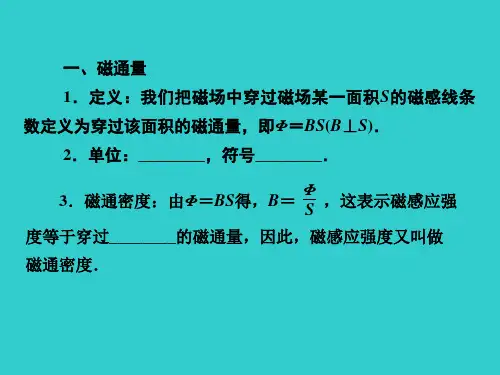 高中物理知识点总结课件：9.1电磁感应现象-楞次定律