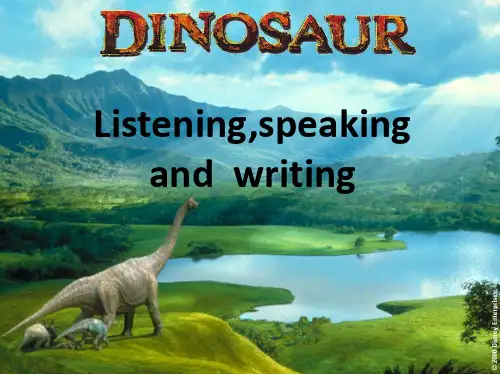 新人教版必修二Unit4WildlifeprotectionListeningspeakingandwriting