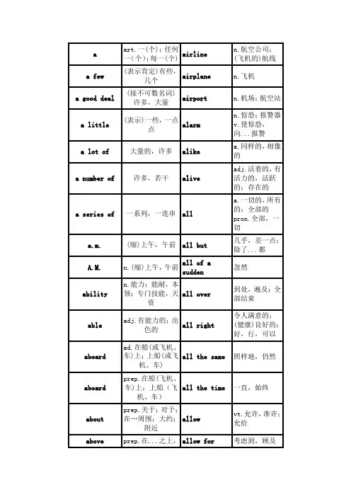 a英语单词