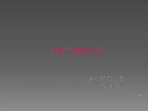 信息安全管理体系(1)