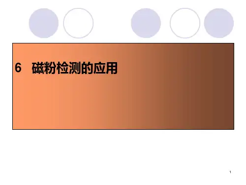 第六章 磁粉检测的应用PPT课件