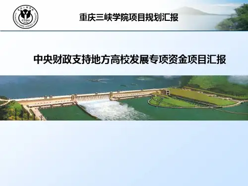 中央财政支持地方高校发展专项资金项目汇报材料1