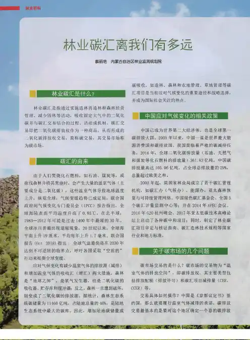 林业碳汇离我们有多远