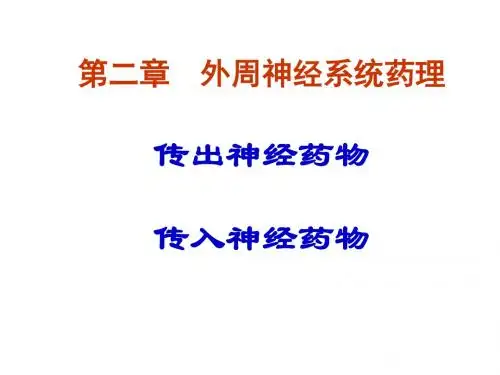 外周神经系统药理好课件