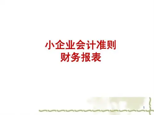 小企业会计准则财务报表_图文