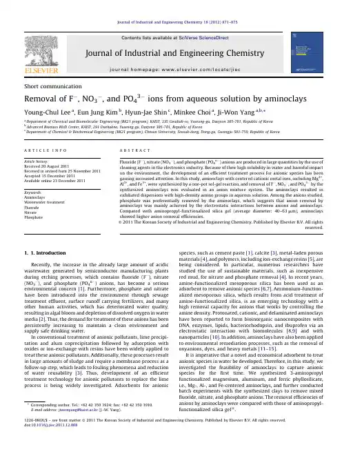 Journal of Industrial and Engineering Chemistry