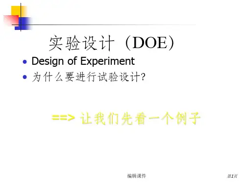 DOE详细讲解ppt课件