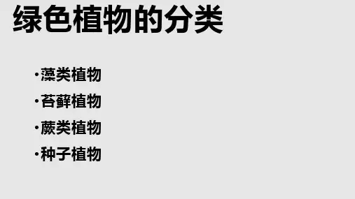 人教版七年级生物上册3.1.1 藻类、苔藓和蕨类植物(25张PPT)