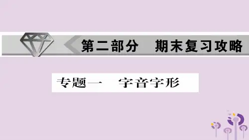 2018年秋九年级语文上册-专题一-字音字形习题课件-新人教版
