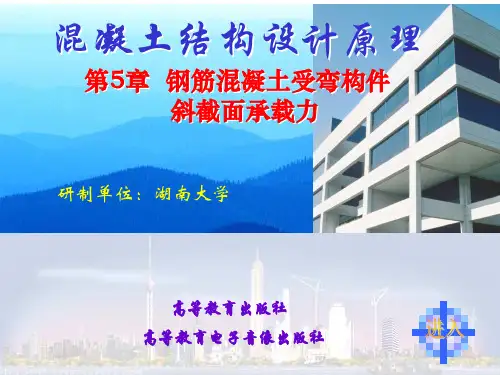 第五章：钢筋混凝土受弯构件斜截面承载力计算讲解材料