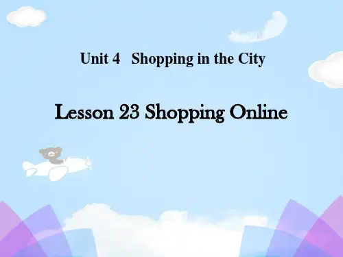 《Shopping Online》Shopping in the City PPT【优质课件】