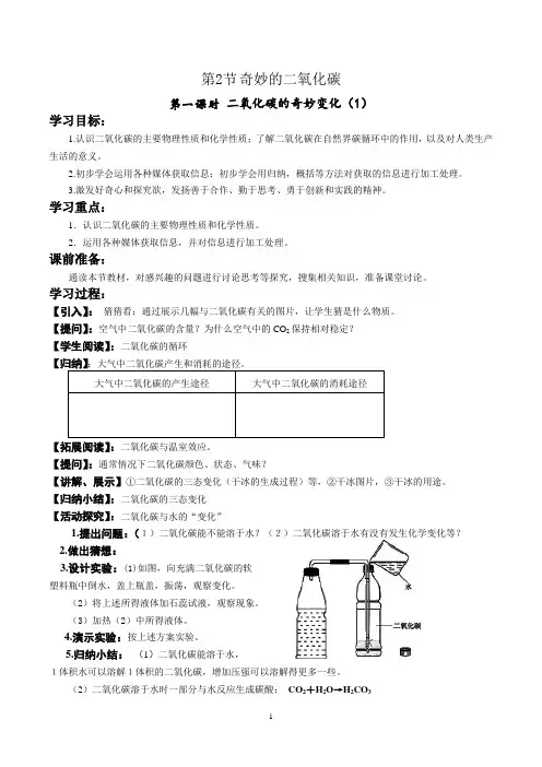 ch2-2 奇妙的二氧化碳