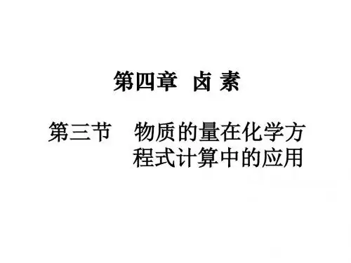 高一化学物质的量2(2)