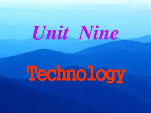 Unit 9,Technology